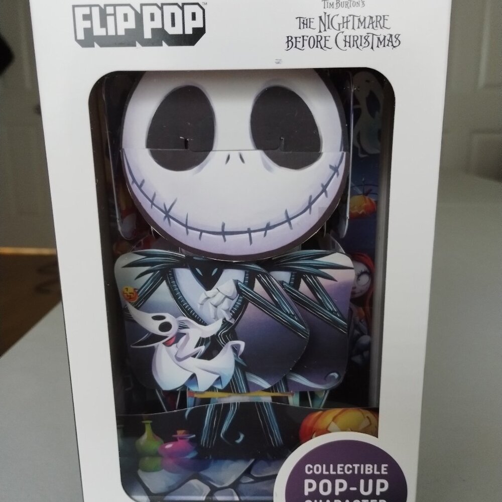 Nightmare Bfr Christmas Flip Pop, Popup Character and Book, Jack Skellington NWT